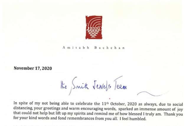 Letter to Smith Jewels